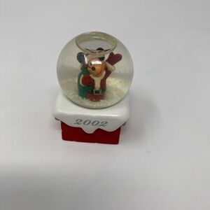Disney Mickey Mouse 2002 Miniature Snow Globe